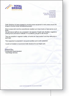 Total Bridge testimonial for Celtic Solutions communication and training.